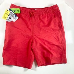 Tillys Blue Crown Red Swim Shorts with Water Reactive Print size Large